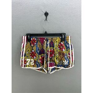 Rare Adidas x Farm Rio Floral Superstar Athletic Shorts Hot Pants  Size M